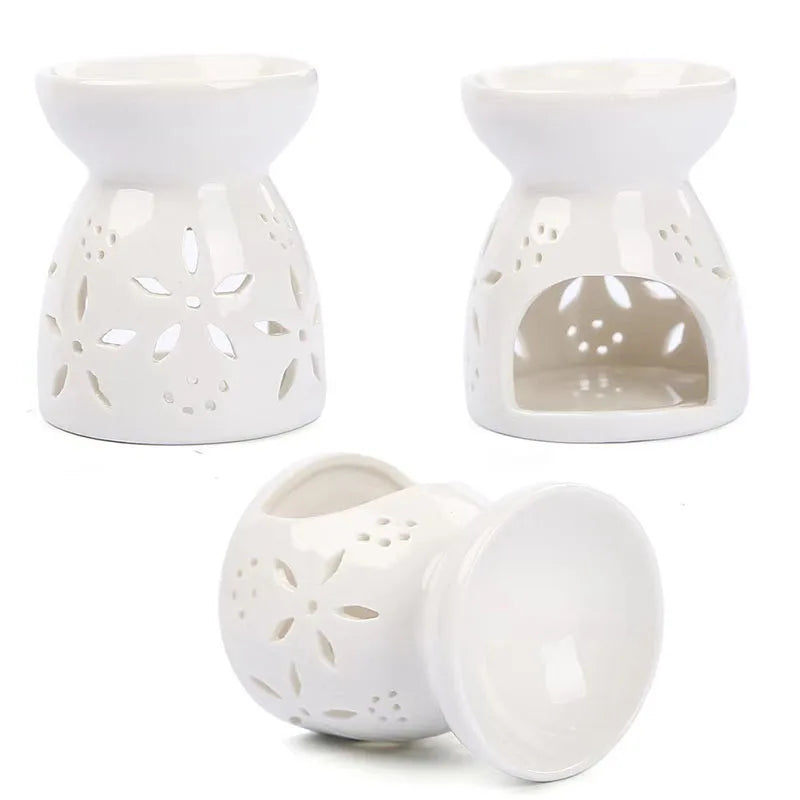 Ceramic Wax Melt Burner Ceramic  Essential Aromatherapy Burners Diffuser for Home Bedroom Decor