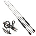 WEIHE 1.8M 2.1M Casting Spinning Carbon Rods Fishing Pole Spinning Fishing Rod 2 Section