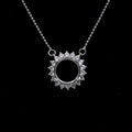 Sterling Silver 6.5mm/8mm/10mm Semi Mount Necklace Empty Frame Blank Claws Setting S925 Base Without Center Stone for DIY Inlay