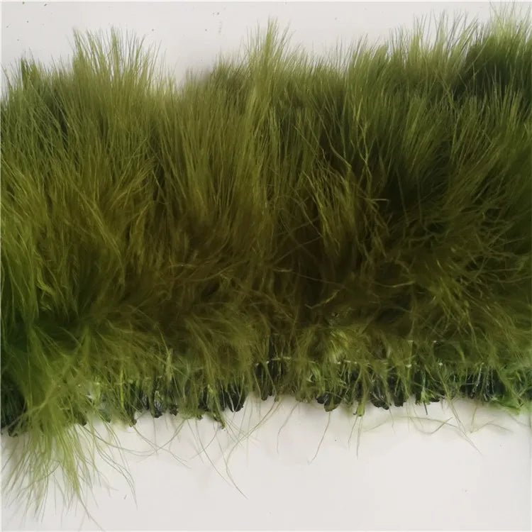 Wholesale Marabou Strung Fluffy Fly Tying Materials Double Stitched Marabou Feather