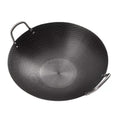 Restaurant Kitchen Cooking Carbon Steel Honeycomb Non-stick Chinese Wok With Iron Handle