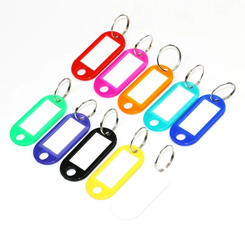 Wholesale Key Tags with Split Key Ring Plastic Luggage Tags Key Label Car Key Holder