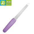 High Quality Crystal Nail File Tools Colored Nail File with Plastic Handle
