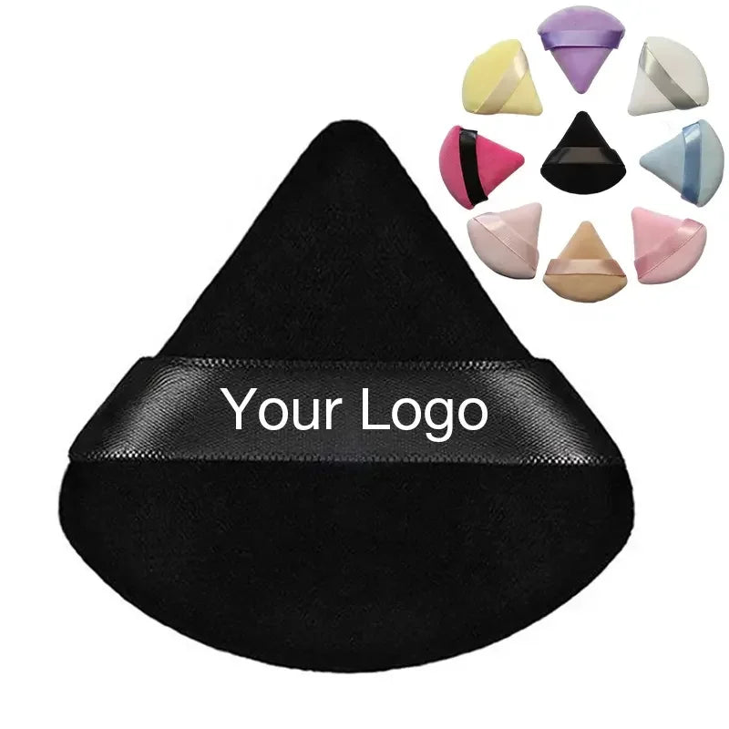 Private Label Cosmetic Puff Cotton Velvet Dry Use Makeup Loose Powder Puff Velvet Cosmetic Puff
