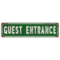 Factory Direct Custom Vintage Metal Tinplate Street Sign Plaque 10x40cm Retro European Style UV-Printed Antique Imitation