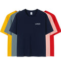 Advertising Shirt Round Neck T-shirt With Logo Printed Cotton Tshirt Printing Business Work Clothes