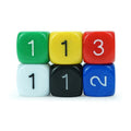 Hot Sell Standard D6 16mm Stone Dice Game 6 Side 1-6 Digital Counting Dice Custom Colored Printing for Casino Toy Game