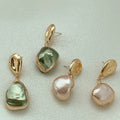 New Style Irregular  Shaped Pearl Earrings Natural Stud Earrings for Women Fashion Jewelry