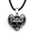 SS8-486P Steel Soldier Fashion Vintage Women Men Shofar Skull Stainless Steel Pendant Chain Necklace Jewelry