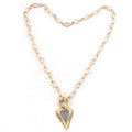 Delicate Gold Chain Necklace Rhinestone Flower&Butterfly Moon Lock Charm Alloy Pendant Choker Necklace