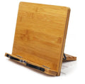 Page Paper Clips-Cookbook Reading Desk Portable Sturdy Lightweight Bookstand Adjustable Book Holder Bamboo Book Stand