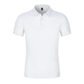 Premium Quality White Cotton/Polyester Knitted Polo Shirt for Men Casual Short Sleeve Design With Print Pattern and Custom Logo