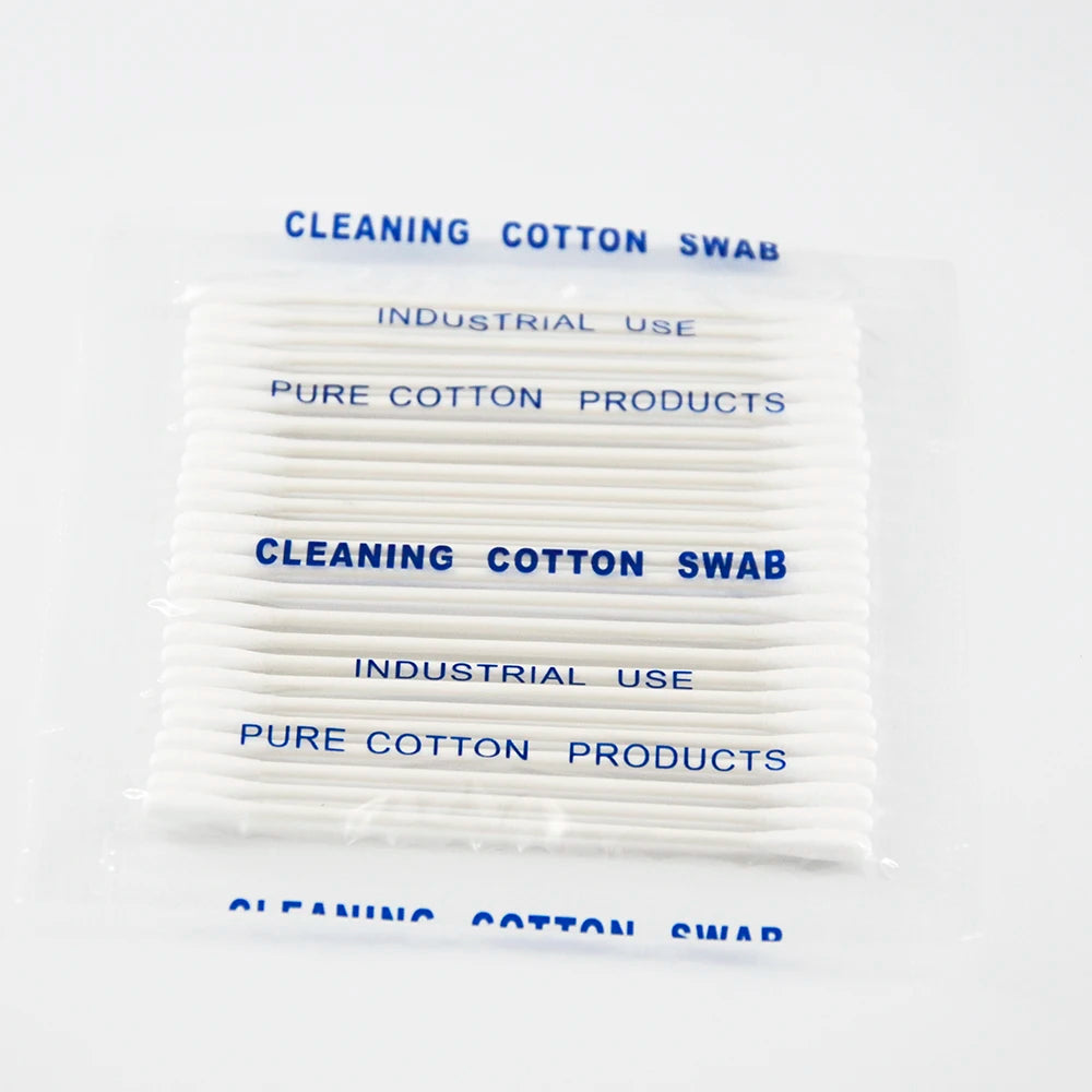 25pcs Per Bag Double TIps for Optical Cleanroom Cleaning Cotton Bud Swabs