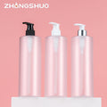 Hot Sales Luxury Cosmetic Plastic Unique Shampoo Bottles Lotion Bottle 500 ml With Different Pump for Body Packaging