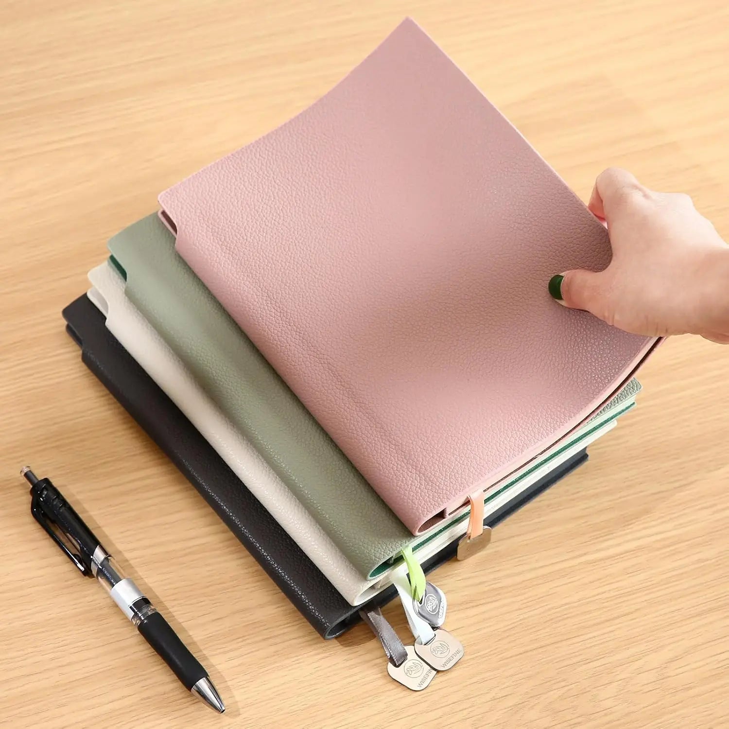 Lined Journal Notebook Women A5 Softcover PU Leather Journals  Writing 160 Pages Daily Journaling College Ruled Notebooks