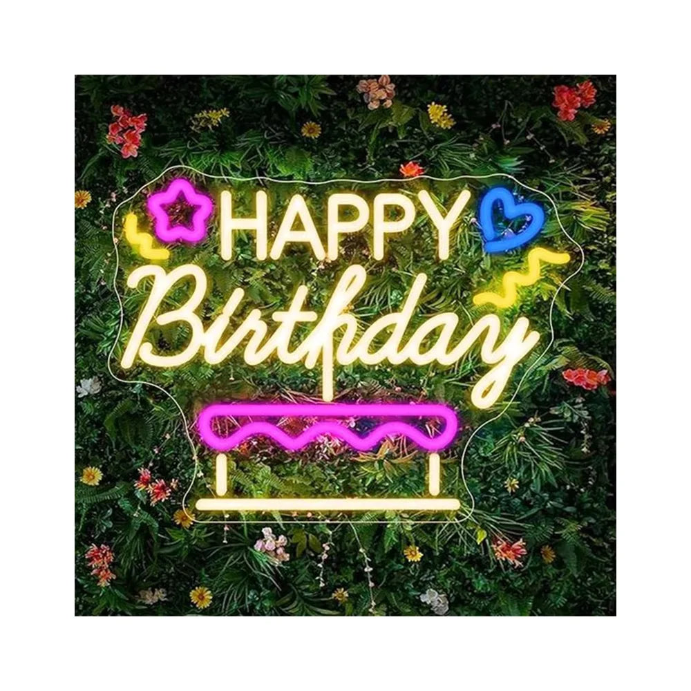 Drop Shipping Custom Led Light Wedding Event Tea Stores Mall Shops Birthday Party Decoration Free Design Heart Balloon Neon Sign