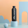 Low MOQ Customized Logo Double Wall Stainless Steel Water Bottle Soft Rubber Coating Thermal Flask with Vacuum Design