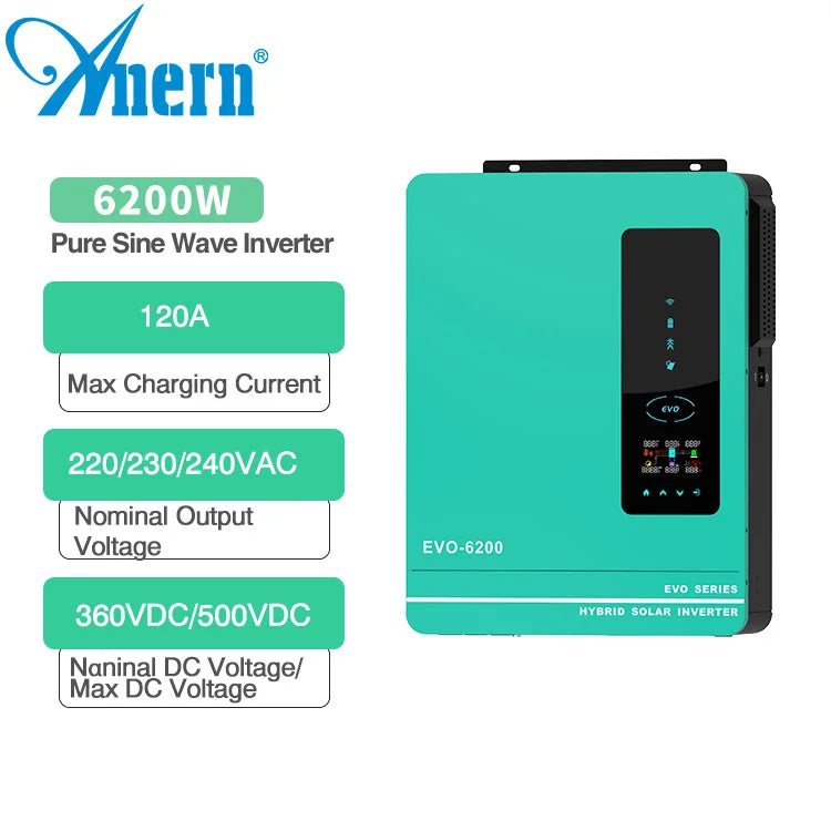 Off Grid 48 Volt Solar Inverter 5 Kva Solar Change Controller Hybrid Inverter