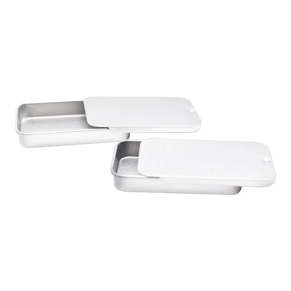 Stock Slide Lid Lip Balm Packaging Metal Tin Box Tin Container
