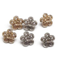 High Quality Flower Metal Button in Buttons for Garment