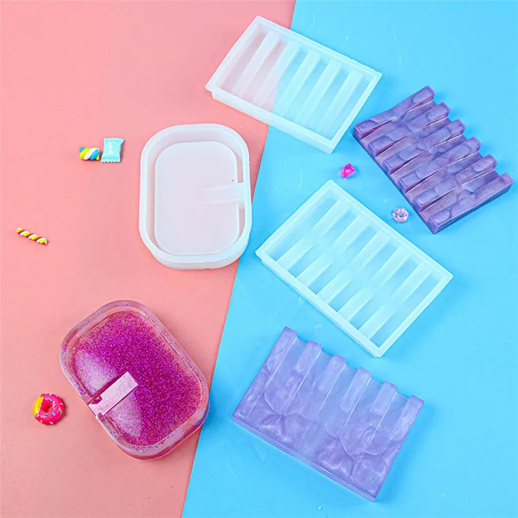 Wholesale Silicone Mould Soap Resin Clay Wax Mold Square Silicone Molds for Resin Casting