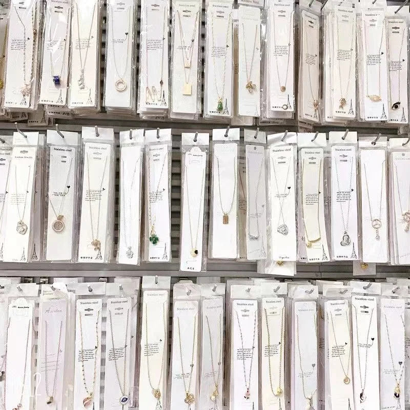 80-120pcs Each kg Sell by Weight Necklace Chain Temperament Bulk Jewelry Mix and Random Factory Wholesale