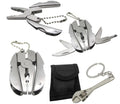 DIY Mini Plier & Wrench Keychain Set-6-in-1 Multitool Plier Adjustable Wrench with Carry Case OEM Customizable 1-Year Warranty