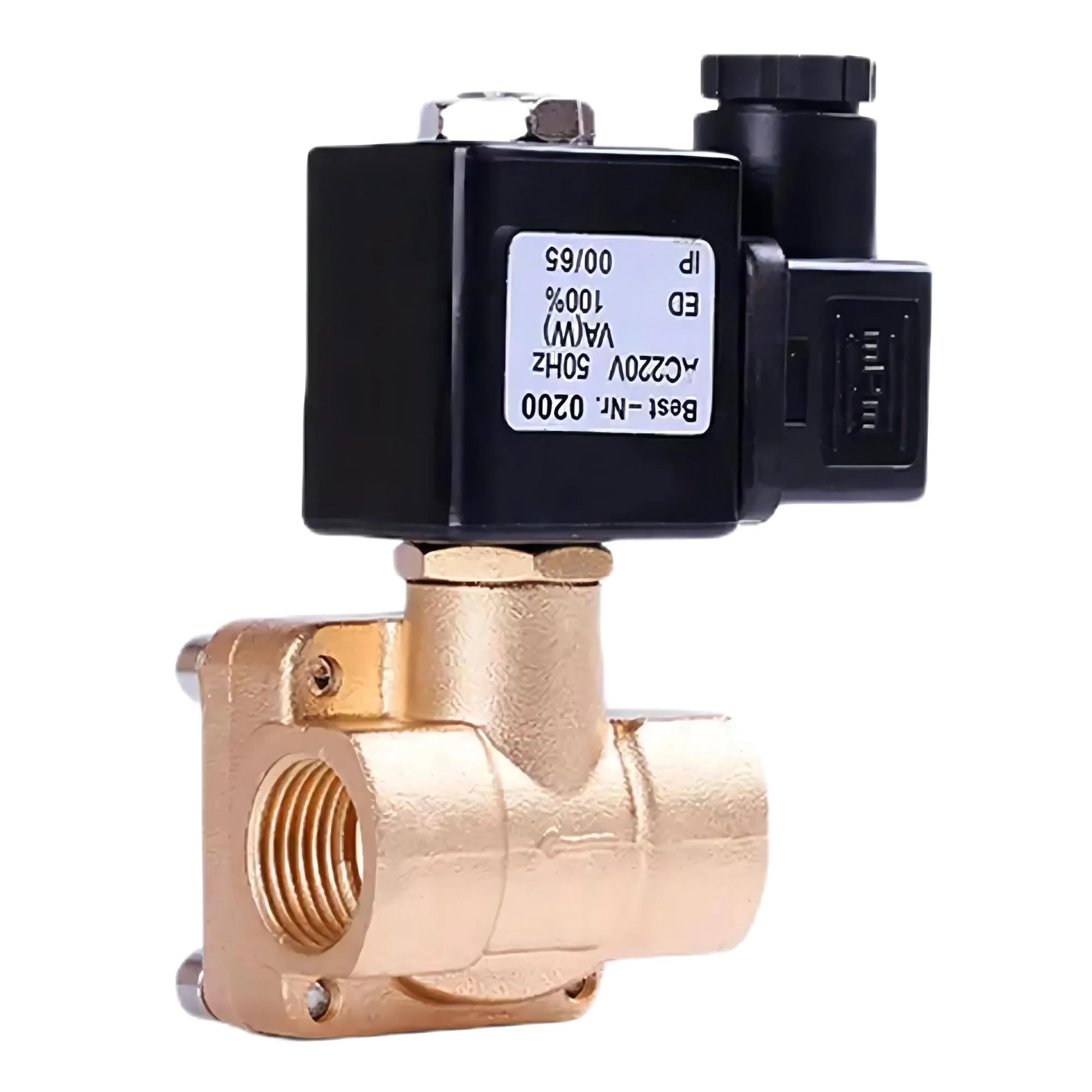 1/2'' 3/4'' 1'' Brass Normally Closed 16bar Solenoid Valve 220V 12V 24V Pilot Operating High Pressure Solenoid Valve