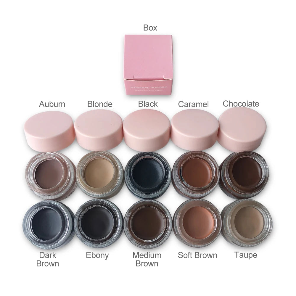 Wholesale Custom Logo Makeup Eyebrow Pomade Vegan Eyebrow Cream Waterproof