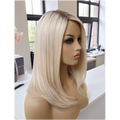 Top Grade Unprocessed Raw Cuticle Aligned Hair HD 13x4 Lace Front Wig Highlights Blonde Color Straight Full Lace Wigs Bob Wig