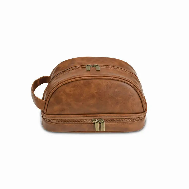 Small Organizer  Hanging Pu Leather Portable Large Travel Toiletry Make up Makeup Cosmetic Bag Pouch Box Case Pack for Men Women