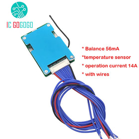 with Temperature Sensor 10S 42V BMS Lipo Li-ion Cell Pack 10 Series 36V 15A 20A Lithium Battery Protection Board Balance eBike