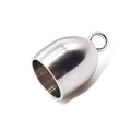 Stainless Steel Rounded Ending Bucket with Hook Ring Connector Cylinder Necklace Bracelet Jewelry Fittings & Findings Component