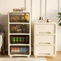 Removable Foldable Extendable Plastic Storage Cabinet Drawer for Entry Living Room Bathroom-Modern Home Furniture for Snacks