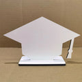 205x125x5mm Sublimation Blanks Grad Hat Photo Frame for Student Graduation Gifts