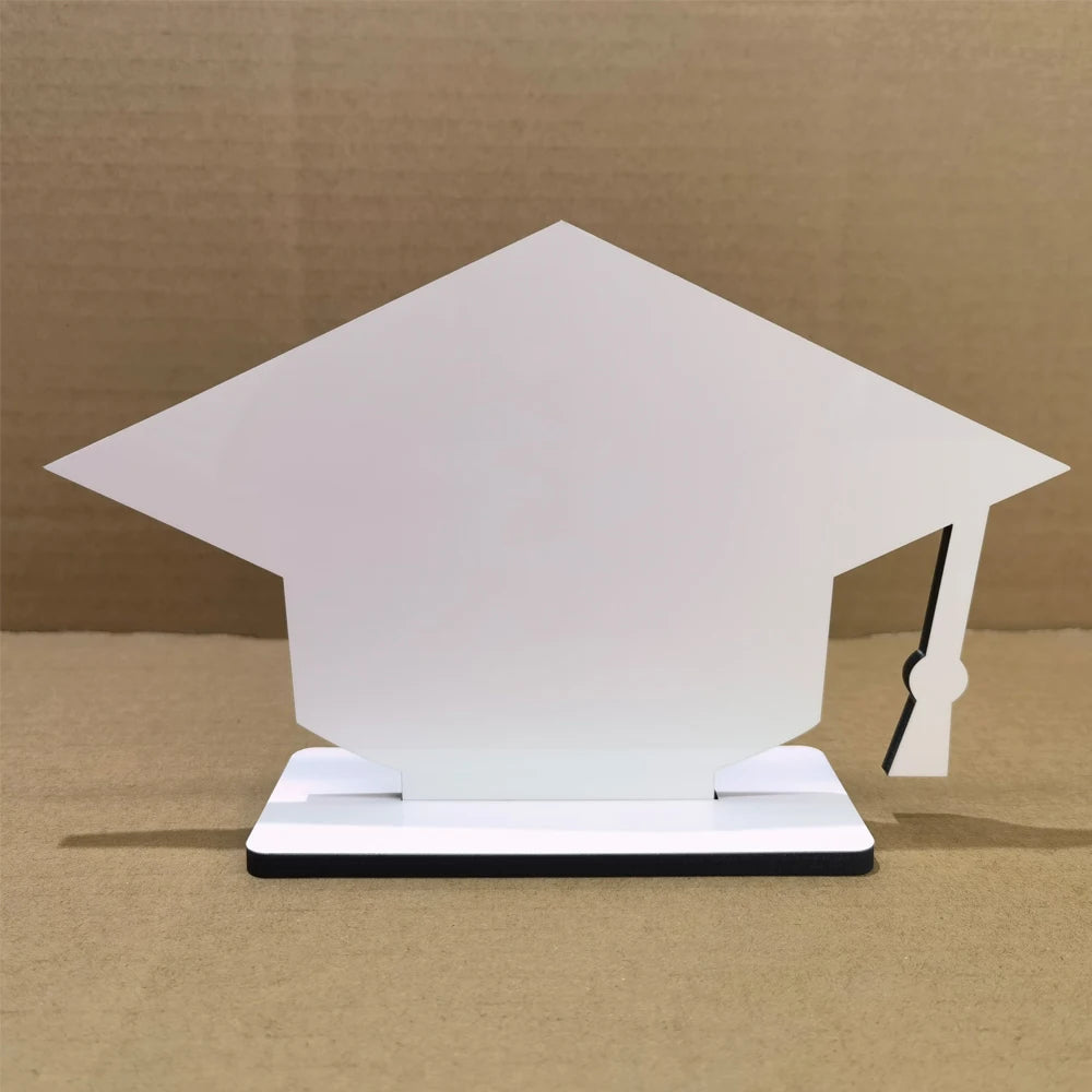 205x125x5mm Sublimation Blanks Grad Hat Photo Frame for Student Graduation Gifts