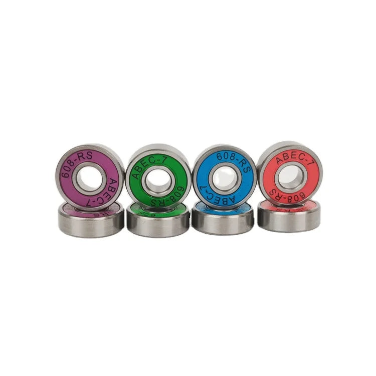 High Precision Chrome Steel ABEC-7 Skateboard and Longboard Bearing with Rubber Shield