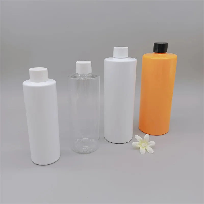 200ml 300ml 400ml 500ml Bottle Empty Plastic Custom Color Packaging Screen Printing Lotion Face Mask Skin Care Serum Face Cream