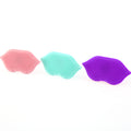 Customized Mini Silicone Lip Brush Face Scrubber Mouth Shaped Exfoliating Brush for Makeup Bath Brushes Sponges Scrubbers