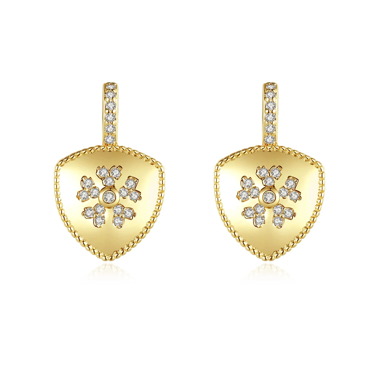 LUOTEEMI Geometric Shape Gold Vintage Valentines Day Earrings Teemi Earring Manufacturer Factory in Yiwu