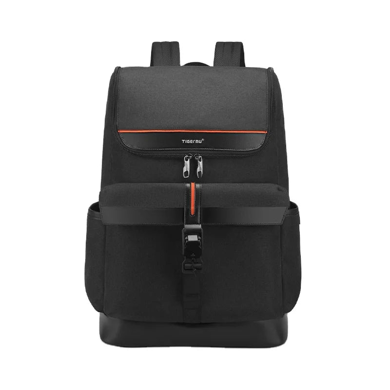 For T-B9023 15.6 Inch Fashion Casual Zipper Polyester Roll Top Backpack for College Boys
