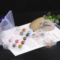 15pcs/set Crystal Ball Science Educational Stones Display Set With Gift Box Perfect for Children's Gift