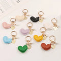 Car Key Holder Heart Key Chains Bag Purse Charms Pendant Best Seller Cute Leather Keychain Heart Shape Leather Key Rings