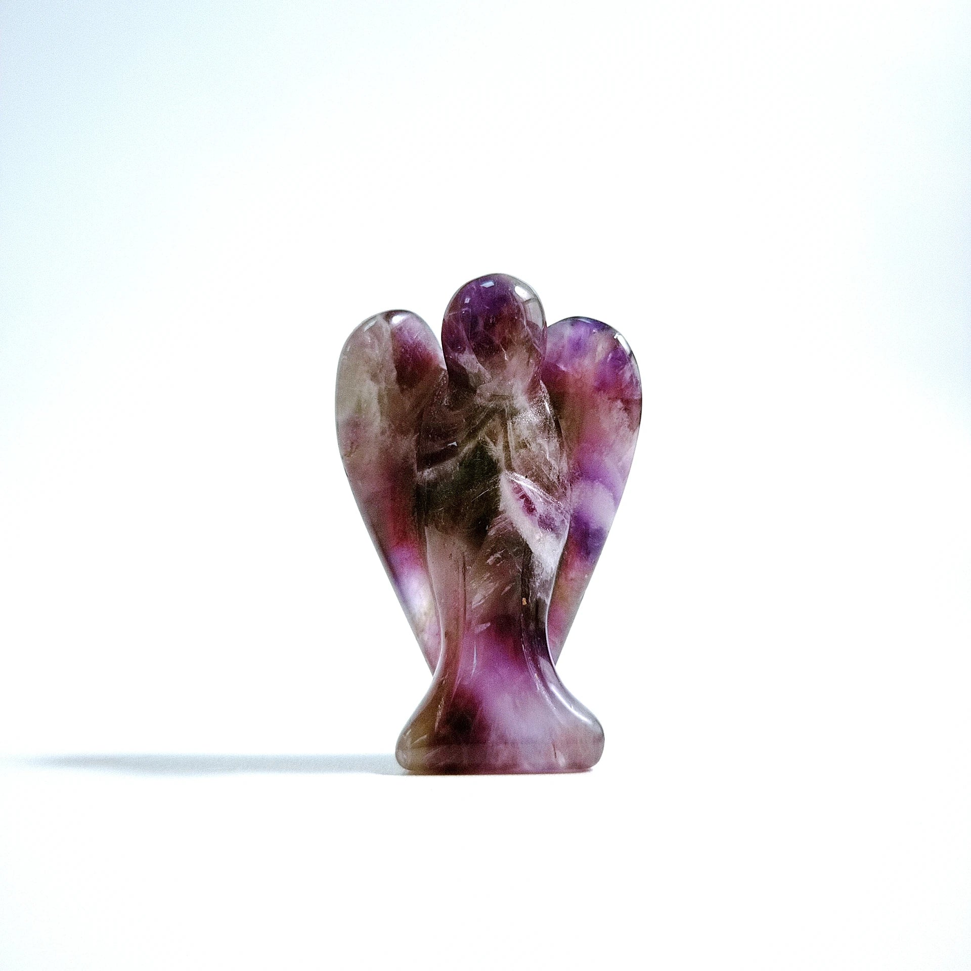 Huiying Low Price 2 Inch Stone Amethyst Angel Statue