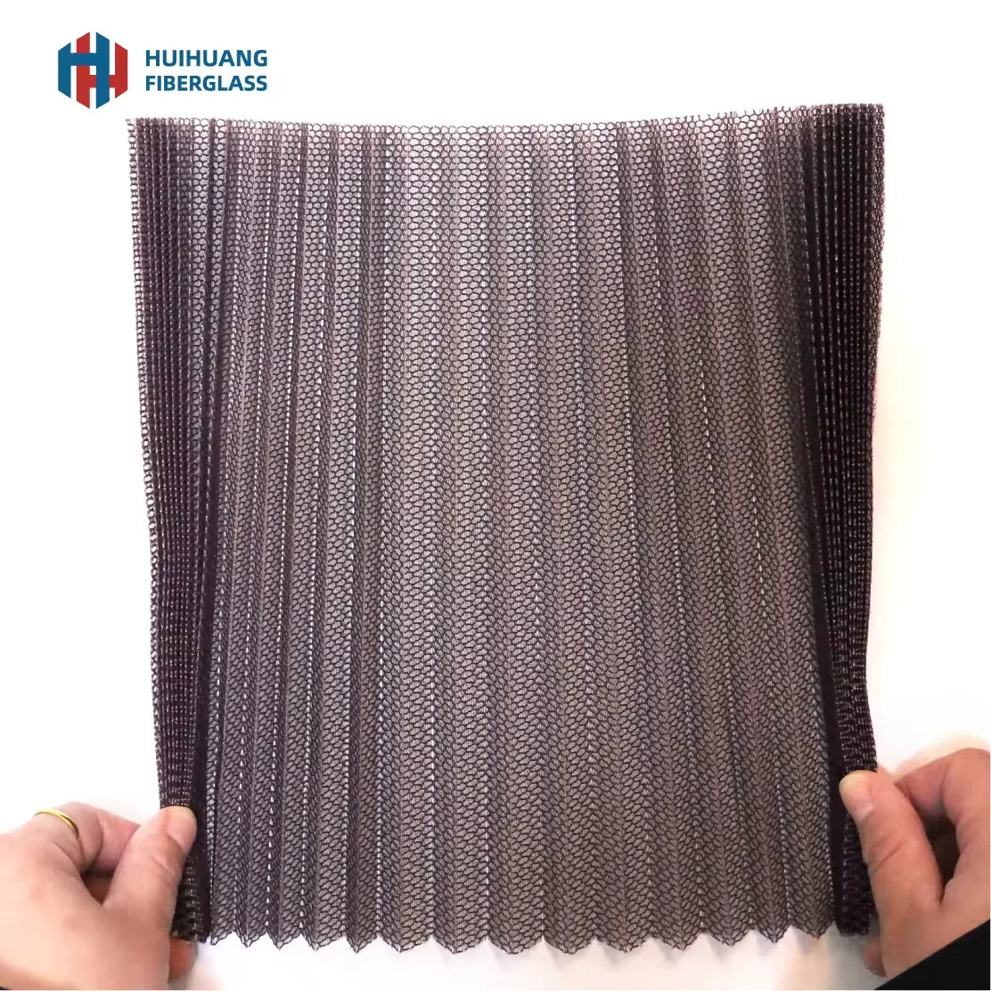 Modern European Style Pleated Polyester Mesh Window Screen with Anti-Bug Protection for Doors & Windows
