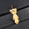 Stainless Steel Charm Bracelet Accessories Jewelry Necklace Pendant