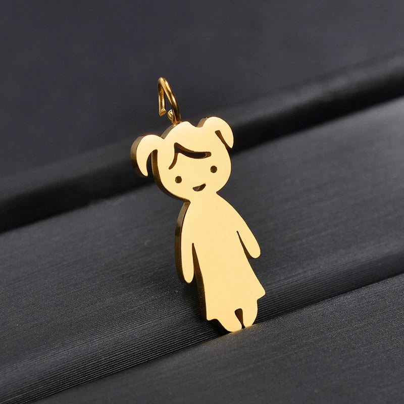 Stainless Steel Charm Bracelet Accessories Jewelry Necklace Pendant