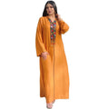 Middle East Muslim Women's Hooded Turkey Abaya Hand Beaded Beaded Jalabia Dubai Women Abaya Arabian Dress Robe