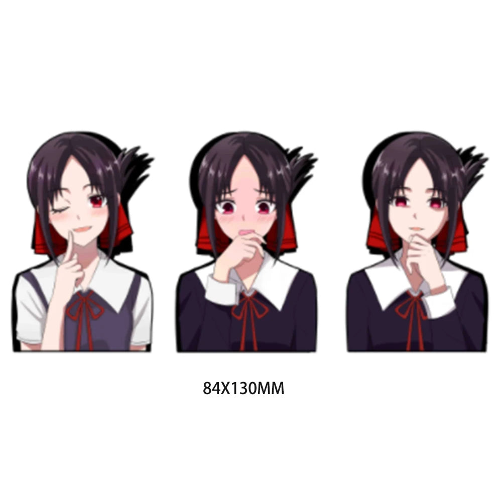 Custom 3D Motion Stars Anime Design Cartoon Sticker Shinomiya Kaguya Laptop Waterproof Eco-friendly UV Printed PET Material