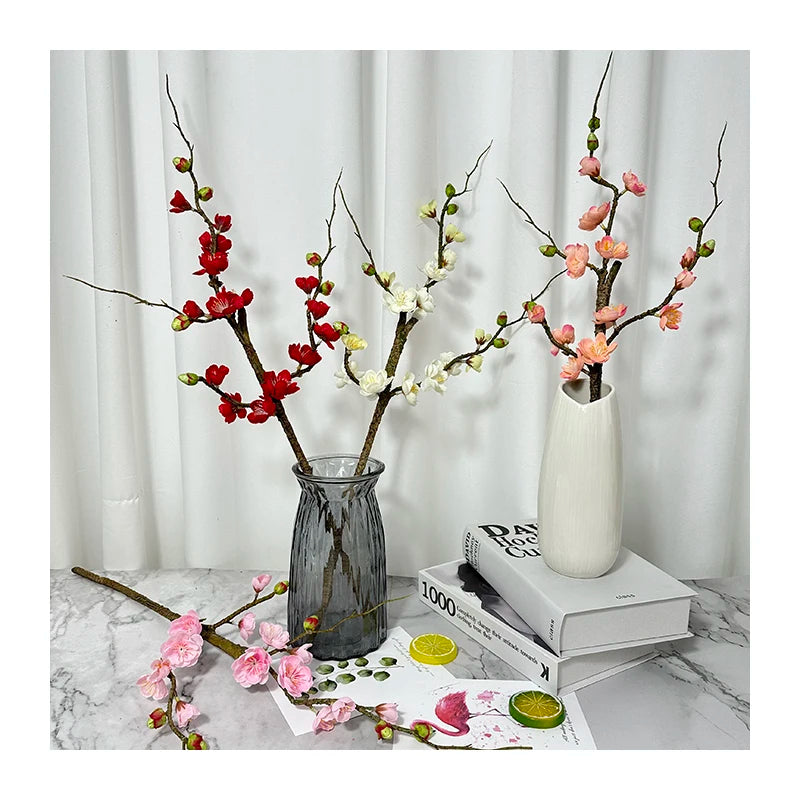 Customized Competitively Price Decorative Flower Modern Design Fabric Plum Blossom